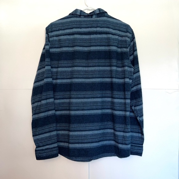 Ocean Current Blue Stripe Button Down Shirt - Picture 4 of 7